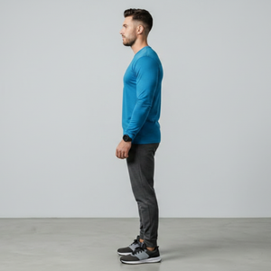 เสื้อยืดแขนยาวผู้ชายรุ่นใหม่มาแรง ดีไซน์ตามสั่ง ผ้าฝ้ายแท้ บริการขายส่งแบบ OEM - Product Image 6