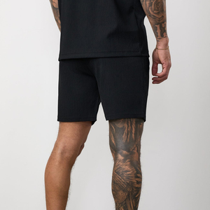 Shorts en coton éponge mi-cuisse pour hommes, shorts de sport décontractés, pantalons de jogging à taille élastique, shorts hip-hop pour hommes - Product Image 3