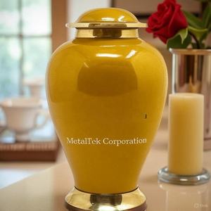 Urnes funéraires en laiton noir de qualité supérieure, couleurs personnalisées, urnes commémoratives pour adultes, urnes décoratives en métal pour cendres, urnes funéraires - Product Image 5