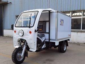 รถสามล้อบรรทุกสินค้าแบบมีห้องโดยสารและตู้แช่แข็ง รุ่น SC1-Gasoline Freezer Tricycle /Electric  สีขาว - Product Image 5