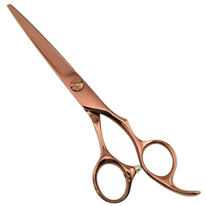 Ciseaux de barbier pour droitiers, rose gold, haute qualité, acier inoxydable 4Cr13, pointe droite et aiguisée, manche ergonomique, coupe de cheveux - Product Image 2