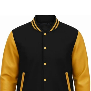 Blouson universitaire personnalisé de haute qualité pour hommes, vente en gros, fabrication sur mesure, unisexe, motif dessin animé, en tissu tricoté, écologique, coupe-vent - Product Image 2