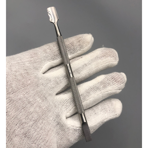 Pousse-cuticules double face en acier inoxydable, outil de manucure professionnel pour salon, outil à ongles réutilisable, éliminateur de peaux mortes - Product Image 6