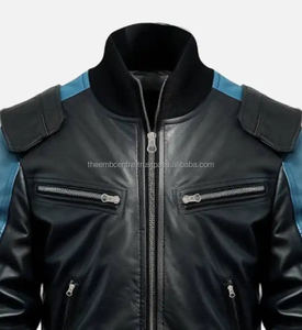 Nouvelle arrivée Vestes en cuir personnalisées pour hommes Garçons Veste en cuir noire pour hommes pour hommes - Product Image 2