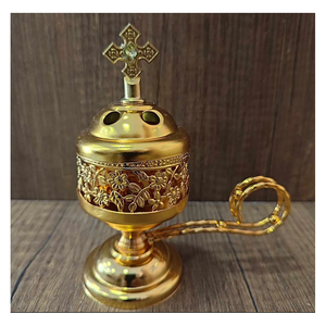 Quemadores de Incienso Decorativos de Latón - Decoración Espiritual Tradicional y Ecológica con Acabado Antiguo para el Hogar y la Oficina - Product Image 1