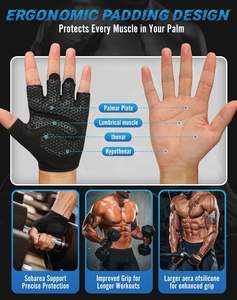 Superior Grip & Palm Protection for Weightlifting Gloves for Men Women, Workout Gloves, Antislip Weight Lifting, Fitness - Product Image 4