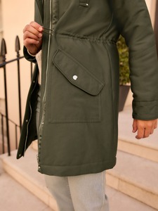 Chaqueta Parka Casual para Hombre con Capucha, Tejido Resistente al Agua y Marca Personalizada para Distribución al por Mayor - Product Image 5