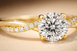 Anillo de Compromiso de Lujo Vintage con Diamante Cultivado en Laboratorio, Corte Brillante, Certificado IGI, Oro 10K 14K 18K, Unisex - Product Image 3