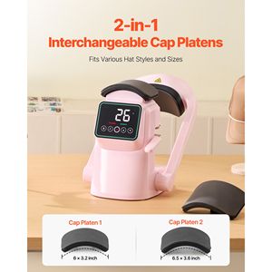 Pressa Termica Automatica per Cappelli 110V con Piastre Intercambiabili di Grado 2, Touchscreen e Controllo Preciso del Tempo, Apertura e Rilascio Automatici - Product Image 5