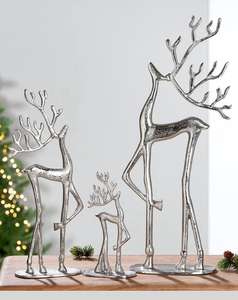 Centre de table en métal doré en forme de renne avec porte-bougie pour Noël, mariage, fête et décoration d'hiver. - Product Image 5