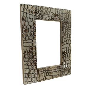 Marco de fotos con incrustaciones de resina con diseño de leopardo hecho a mano, madera con aspecto Natural, marco de fotos de fundición de resina hecho a mano en la India - Product Image 1