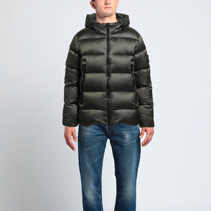 Nouvelle arrivée, veste matelassée en polyester 100% imperméable, respirante et écologique, manches longues, logo personnalisé, design pour homme, hiver - Product Image 6