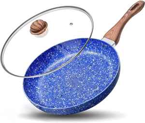 Juego de utensilios de cocina antiadherentes de cobre, sartén, cacerola, olla con tapa de vidrio, apto para inducción, juego de cocina. - Product Image 5