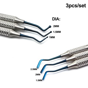 Juego de 3 Espátulas Manuales para Resina Compuesta Dental, Ligeras, con Revestimiento Antiadherente, para Reparación Dental - Product Image 2