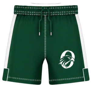Conjunto de Uniforme de Rugby Verde Oscuro y Blanco de Manga Corta, Jersey de Rugby a Rayas con Cuello Redondo, Pantalones Cortos con Cordón, Ropa Deportiva para Entrenamiento - Product Image 4