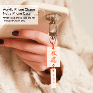 Fichas de Mahjong Japonés Retro, Juego de Mesa Clásico, Palitos de Puntuación, Acrílico Personalizado con Diseño de Neón, Lindo Colgante para Teléfono - Product Image 5