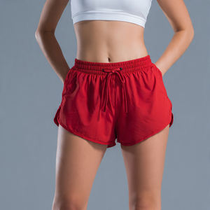 Ensemble de shorts de bain ajustables brillants pour femmes, été, deux pièces, vêtements de plage avec poches, polyester/coton - Product Image 3