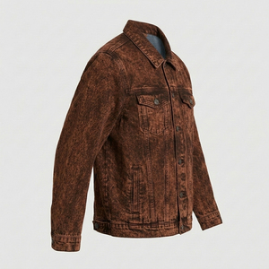 <b>Men</b> <b>Denim</b> <b>Jackets</b> Best Selling Casual Trucker <b>Jacket</b> High Quality <b>Denim</b> Outerwear OEM Service Factory Direct Supply Best Selling - Product Image 3