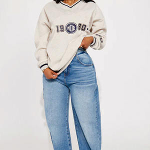 เสื้อสเวตเชิ้ตผ้าฟลีซแบบโอเวอร์ไซส์สำหรับทุกเพศ ขายส่ง รับทำโลโก้ คอกลม สวมหัว สไตล์ลำลอง สตรีทแวร์ ผู้ผลิต OEM สำหรับผู้ซื้อในสหรัฐอเมริกา - Product Image 2