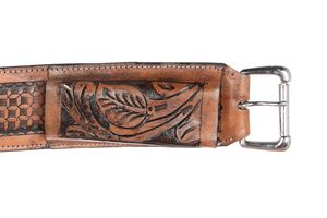 El logotipo personalizable más vendido de cuero duradero Western Horse Cinch Exportación mundial para carreras y equitación en La India - Product Image 3