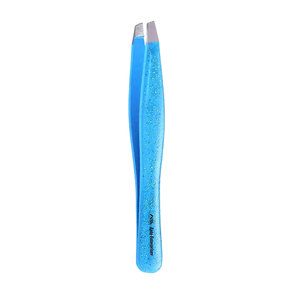 Pince à épiler pour sourcils en acier inoxydable, à embout plat et biseauté, pour la mise en forme des sourcils, équipement et instruments de beauté, vente en gros d'usine - Product Image 1