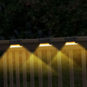 4 Luces LED Solares para Escalones, Impermeables IP55, con Sensor de Anochecer al Amanecer, Lámparas para Cercas, Iluminación Exterior para Jardín - Product Image 5