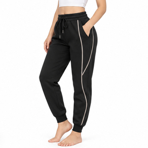 <b>Womens</b> Gym <b>Joggers</b> Soft Cotton <b>Fleece</b> Workout Bottoms OEM ODM Private Label Fitness Apparel Wholesale Manufacturer Supplier - Product Image 3
