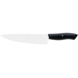 Couteaux de chef avec manche à motifs noirs et lame large pour la découpe, le tranchage, le hachage et la préparation des repas au quotidien. - Product Image 1