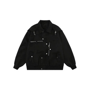 Veste bomber surdimensionnée unisexe pour homme de haute qualité, personnalisée, avec fermeture éclair, en tissu toile, imperméable et à séchage rapide - Product Image 1