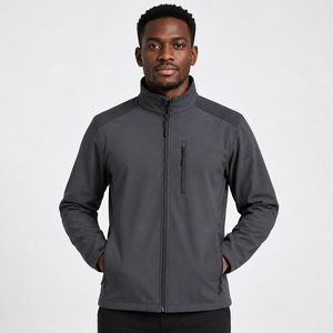 Vêtements d'extérieur isolants, respirants et durables pour hommes, vestes softshell performantes, couche de performance pour les activités par temps actif, vestes softshell pour hommes. - Product Image 1