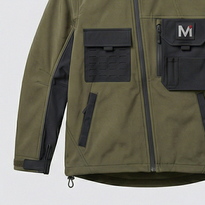 Veste d'hiver imperméable unisexe de qualité export avec capuche, logo personnalisé sur le devant, style streetwear Europe USA, coupe-vent - Product Image 2