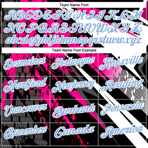 Camiseta de Rendimiento con Estampado Personalizado Premium en Negro, Azul Claro y Rosa, con Tinta 3D Bowling Splash, de Secado Rápido y Tela de Felpa - Product Image 4