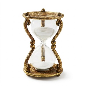 Professional 30 60 Minute <b>Sand</b> <b>Timer</b> Vintage Zinc Alloy Metal Frame Hourglass Timeless Mindfulness Meditation Tool - Product Image 1