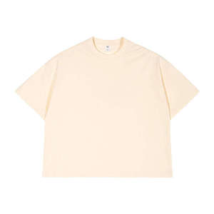 เสื้อยืดโอเวอร์ไซส์ผ้าคอตตอนหนานุ่ม 100% สไตล์สตรีทแวร์ คอกลม แต่งลายกราฟิกโลโก้ OEM ตามสั่ง - Product Image 2