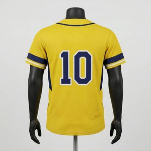 High Performance Baseball Jersey Moisture Wicking Custom Baseball Jersey Embroidered Logo Team Sportswear Bulk - Product Image 2