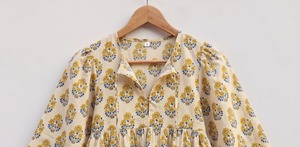 Débardeurs en coton pour femmes, imprimés à la main indiens, motif floral en dentelle, écologiques, anti-boulochage, style bohème, pour cadeaux, vente en gros - Product Image 6