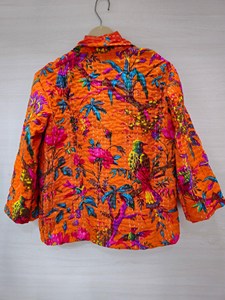 Cotton Kantha Quilted Boho <b>Jacket</b> <b>Patchwork</b> Handmade Upcycled Bohemian Reversible Breathable Eco-Friendly Outerwear Hippie - Product Image 3