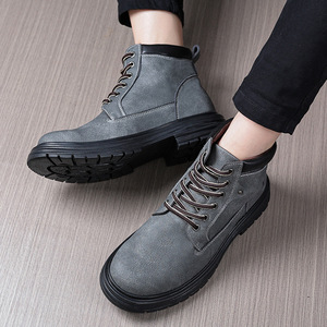 Botas Martin para Hombre, Nueva Llegada 2026, Botas Cortas de Invierno con Suela Gruesa, Calzado de Invierno, Botas Cortas de Cuero - Product Image 3