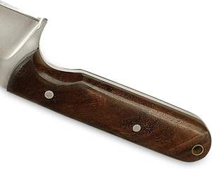 Cuchillo Skinner de Acero D2 Hecho a Mano, Mango de Acero Inoxidable, Hoja Fija de Espiga Completa, Funda de Cuero, para Supervivencia al Aire Libre, Camping, Bricolaje, Regalo 8 - Product Image 4