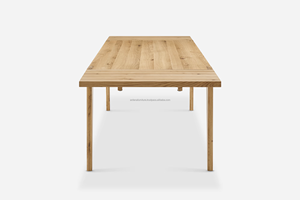 Contemporary Design Durable Wooden Modern Extendable Dining Table Set Home Apartment Farmhouse Villa Dining Rooms Furniture - Product Image 5