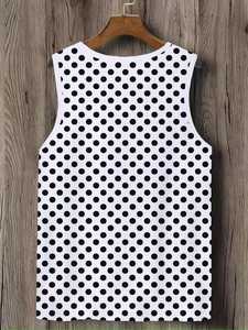 Best <b>Hip</b> Hop Men Fashion Cotton Tank Top Printed Tank Top Breathable Casual Sleeveless Shirt Summer Knitted O-Neck Custom Logo - Product Image 2