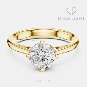 Bague de fiançailles solitaire ronde 1,00 carat, bijoux fins, certifiée IGI, or blanc 14 carats, diamant de laboratoire, bague d'anniversaire - Product Image 5