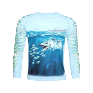 Camisa de Pesca 2026 Personalizada de Secado Rápido, Manga Larga, Impermeable, Transpirable, Antibacteriana, UPF 50+, Spandex/Poliéster, Diseño Personalizado - Product Image 1