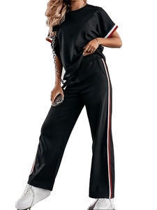 Haut d'été élégant et respirant pour femme, en tissu non extensible, léger, à manches courtes, motif uni, idéal pour tous les jours - Product Image 2