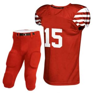 Uniforme de fútbol americano personalizado de secado rápido Ropa deportiva Uniforme de fútbol americano de color sólido - Product Image 4