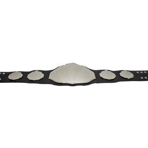 Ceintures de championnat de lutte de qualité supérieure, en cuir lourd, avec logos personnalisés, fabriquées au Pakistan - Product Image 3