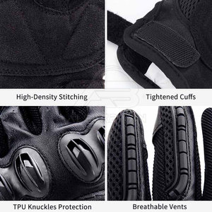 Gants de moto en cuir de haute qualité, best-sellers, pour la sécurité des mains - Product Image 4