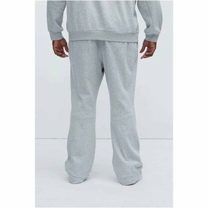 Conjunto de Sudadera con Cierre de Cremallera y Pantalones Largos para Hombre, Talla Grande, Color Gris, Algodón Sólido, Chándal Informal, Corte Regular, Ropa de Invierno, Forro Polar - Product Image 5