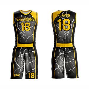 Uniforme Deportivo de Baloncesto, Jersey y Pantalones Cortos de Secado Rápido, Ropa Deportiva Sublimada Personalizada para Equipos Escolares, Universitarios, de Club y Profesionales - Product Image 1