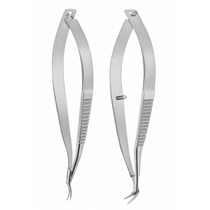 Ciseaux de micro-keratoplastie Lund, instrument chirurgical ophtalmique de précision pour la chirurgie corneenne, certifié CE, manuel, classe I - Product Image 4